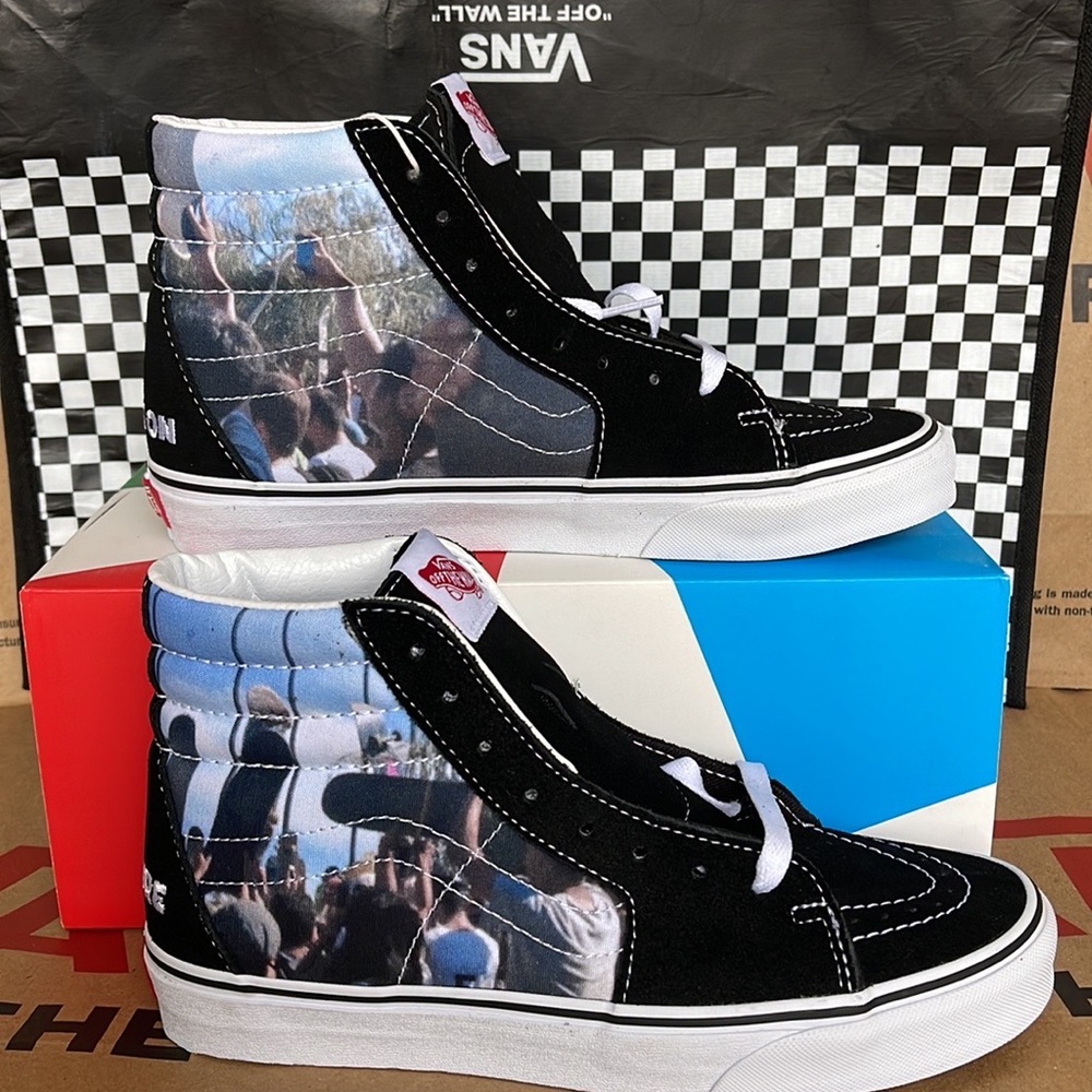 Vans Sk8-Hi Moca Frances Stark/Black Men’s sneakers - Picture 10 of 16
